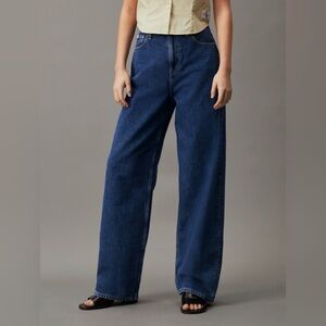 Edikted Blue Flare Jeans size medium